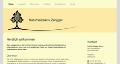 Desktop Screenshot of praxis-zangger.ch